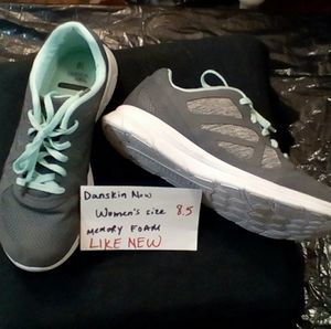 Size 8.5 Grey/Blue Danskin Now memory foam sneaker